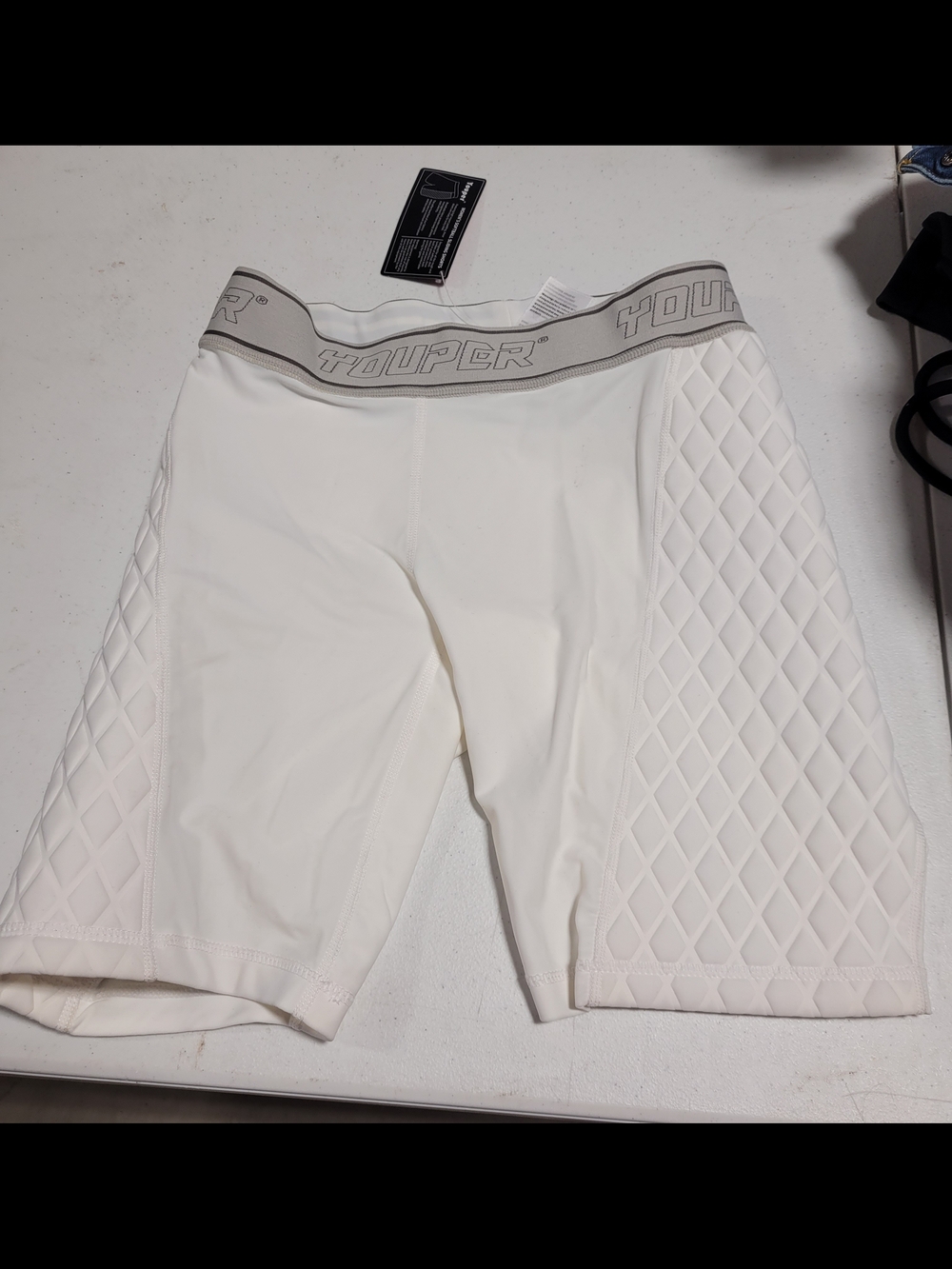 White Padded Women’s Softball Sliding Shorts